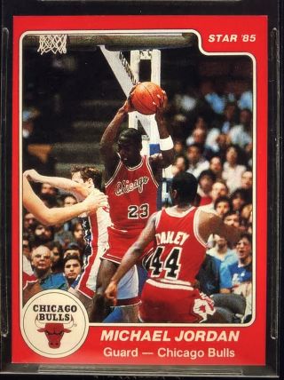 Rare Michael Jordan Rookie Card 1984 - 85 Star 101