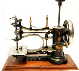 Cool Rare & Antique Avrial Legat Circa 1891 " Hand Pump " Sewing Machine
