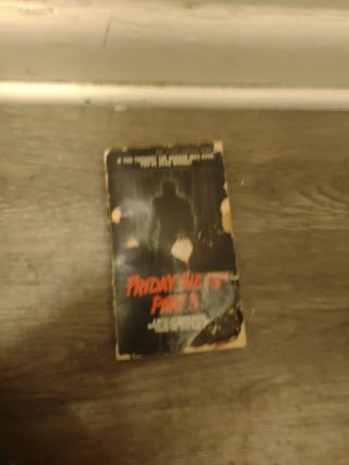 Friday The 13th Part 3 Horror Movie Tie In First Edition Paperback Very Rare