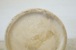 Rare Antique Stoneware Crock Mustard Pot Jar French Napoleonic Eagle Mark 3