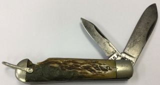 Really Cool Vintage Estate Imperial Antique Two Bladed Pocket Knife Be185
