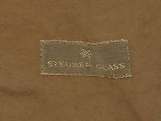 Mj - 033 Steuben Glass Felt Bag Pouch For Sterling Silver Storage 11x11.  25 Vintage