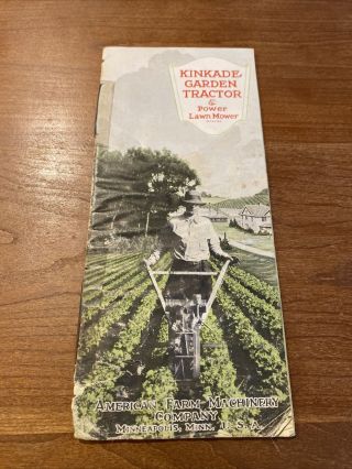 Kinkade Antique Garden Tractor Hit And Miss Gas Engine Color Sales Book