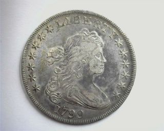1799 Draped Bust Silver Dollar Choice Extremely Fine Rare This
