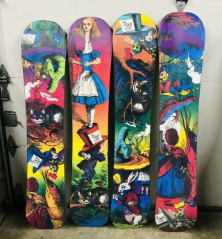 Complete Set Of 4 Burton Mr Guy Snowboards Rare Limited Edition Camber Love