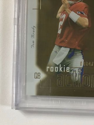 2000 UD Gold Reserve 215 Tom Brady Rookie Card BGS 9.  5 GEM Rare 884/2500 6