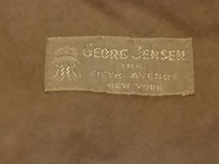 Mj - 034 Georg Jensen Felt Bag Pouch For Sterling Silver 12x12.  5 - Inch Vintage