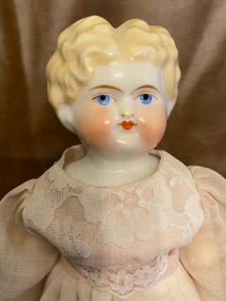 Antique 15 Inch China Head Doll With Dress And Pantaloons