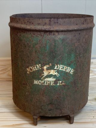 Rare Vintage John Deere Corn Seeder Planter Hopper Box Tractor 3 Leg