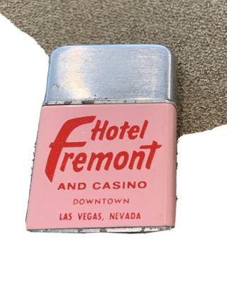 Hotel Fremont And Casino Las Cegas Mevada Lighter Vintage Rare