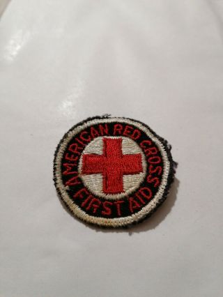 Rare Patch Armee Us American Red Cross First Aid Ww2