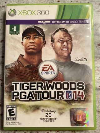 Tiger Woods Pga Tour 14 Xbox 360 Golfing Legend Vintage Rare Ea Sports