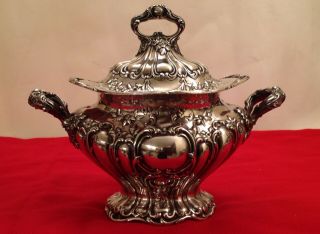 Rare Gorham Chantilly Grand Sterling Sauce Tureens Dated 1899