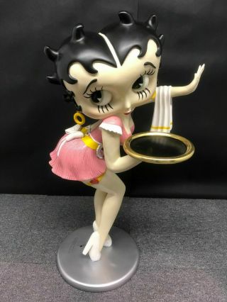Extremely Rare Betty Boop Lifesize Sexy Pink Waitress Figurine Statue