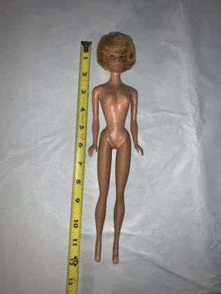 1958 Blonde Bubble Cut Barbie Doll Vintage 1962 Midge Nude Lips