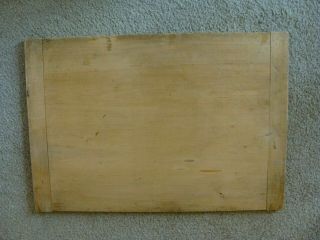 Antique Salvage Pine Dough Cutting Board Out Of Old Hoosier Cabinet 18x25 3/4 "