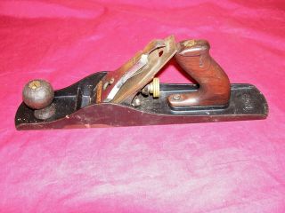 Antique 14 " Stanley Bailey No 5 Wood Plane Number Woodworking Tool Old Vintage