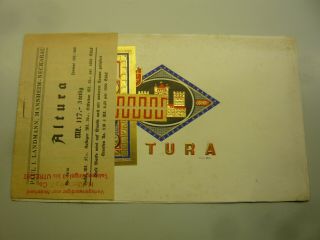 Antiques Cigar Box Labels (inner - Outer) Set Altura.  Very Rare