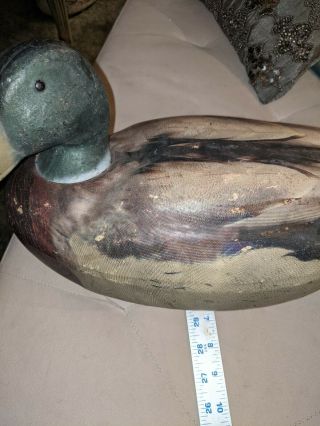 Old Vintage Duck Decoy,  with weight,  16 