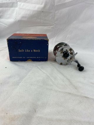 Vintage Shakespeare Service 1944 Model Ge Fishing Reel Made In Usa