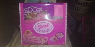 Barbie 1994 Bedtime Barbie Soft Body Doll With Bed Mattel 12184 Import Nrfb.