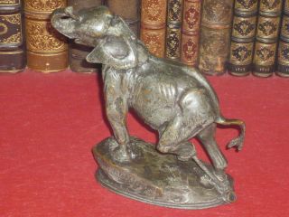 [bronze Animalier] Bronze Ancien / Fremiet " Eléphant Attaché " Très Rare