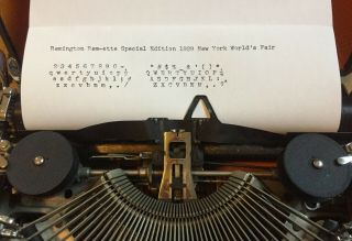 RARE Remington RESTORED typewriter - 1939 York World’s Fair SPECIAL EDITION 3