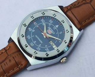 Seiko 5 Automatic Day/date Blue Color Dial Men 