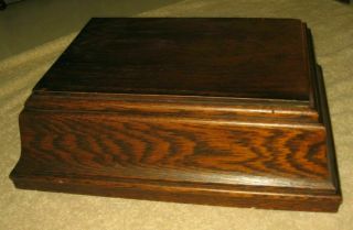 Antique Edison Amberola 30 Cylinder Wood Phonograph Case Top Lid W Decal Stock Q
