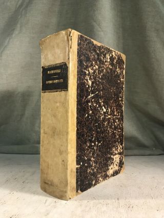 Opere Complete Niccolo Machiavelli Complete Italian Antique Leather Book