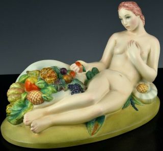 Very Rare C1930 Lenci Italy Art Deco Nude Pottery Figure Helen Konig Scavini