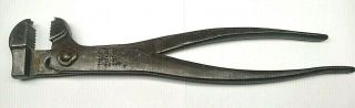 Antique Dasco 1912 M.  T Co Rockford 303 Eagle Claw Wrench 13 " Slip Joint Pliers