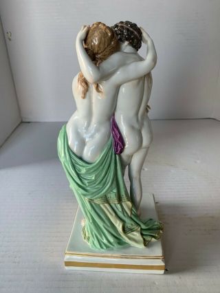 RARE ANTIQUE MEISSEN PORCELAIN CLASSICAL GROUP OF LOVERS 4