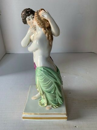 RARE ANTIQUE MEISSEN PORCELAIN CLASSICAL GROUP OF LOVERS 6