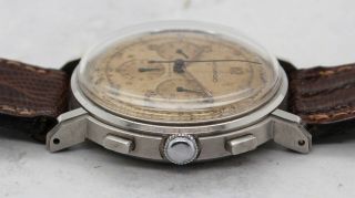 Vintage Movado M95 Pulsations Chronograph Wristwatch 37mm Steel Rare NR 4