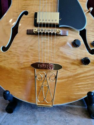 1999 Gibson Es - 350t Custom Shop Re - Issue,  Rare Natural (blonde) Curly Maple