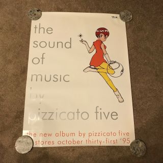 Pizzicato Five Promo Poster For “the Sound Of Music By Pizzicato Five” Rare
