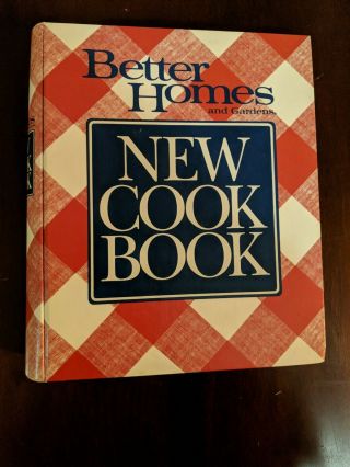 Vtg 1989 Better Homes & Gardens Cook Book Red Plaid Binder Notebook 5 Ring
