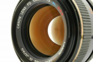 [SUPER RARE Exc,  ] Canon FD 55mm f/1.  2 AL S.  S.  C SSC Aspherical Lens JAPAN 825 3