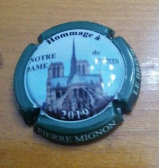 Rare Capsule Notre Dame Champagne Pierre Mignon Numerotee