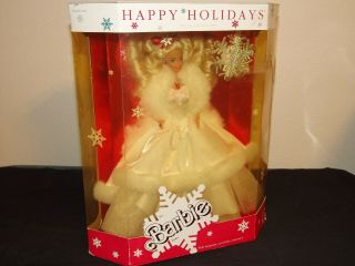 1989 Mattel Happy Holidays Barbie 3523 Nrfb