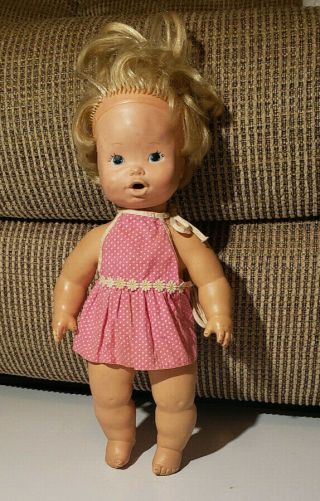 Vintage 1973 Kenner Baby Alive Doll Cute 15 3/4  Vintage Doll