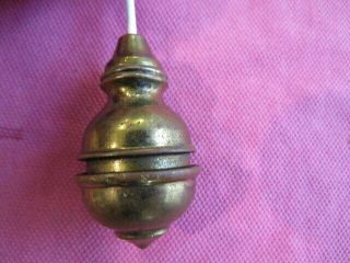 Antique 19th Century Plumb Bob Level Tool In Solid Brass