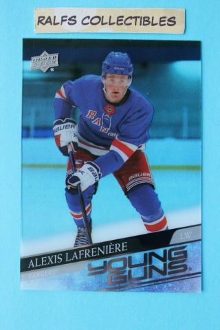 2020 - 21 Upper Deck Clear Cut Young Gun Rookie Card Alexis Lafreniere 201 Rare
