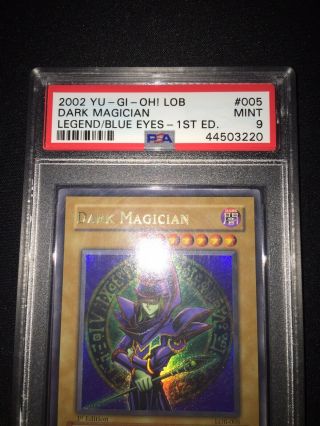 PSA 9 Dark Magician LOB - 005 Ultra Rare 1st Edition YuGiOh North American 2