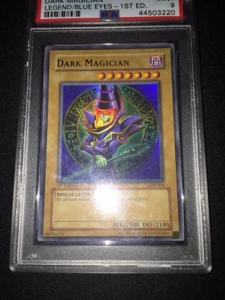 PSA 9 Dark Magician LOB - 005 Ultra Rare 1st Edition YuGiOh North American 3