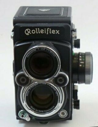 RARE Rollei Rolleiflex 2.  8 FX Medium Format TLR Film Camera 80mm f/2.  8 Lens 2