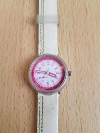 Kids Flik Flak By Swatch Swiss Made Pink Wristwatch