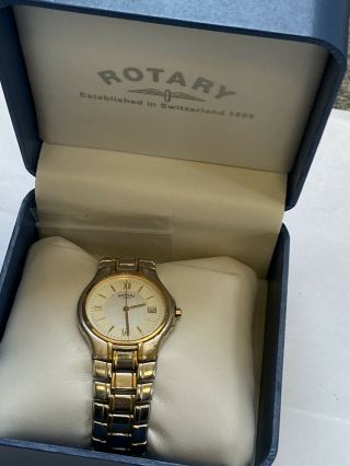 Boxed Rotary Mens Quartz Watch With Date Gb00231/01