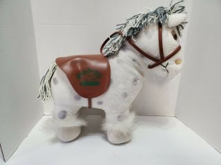 Vintage 1984 Cabbage Patch Kids Horse Pony Cpk Coleco Stuffed Animal Plush Grey